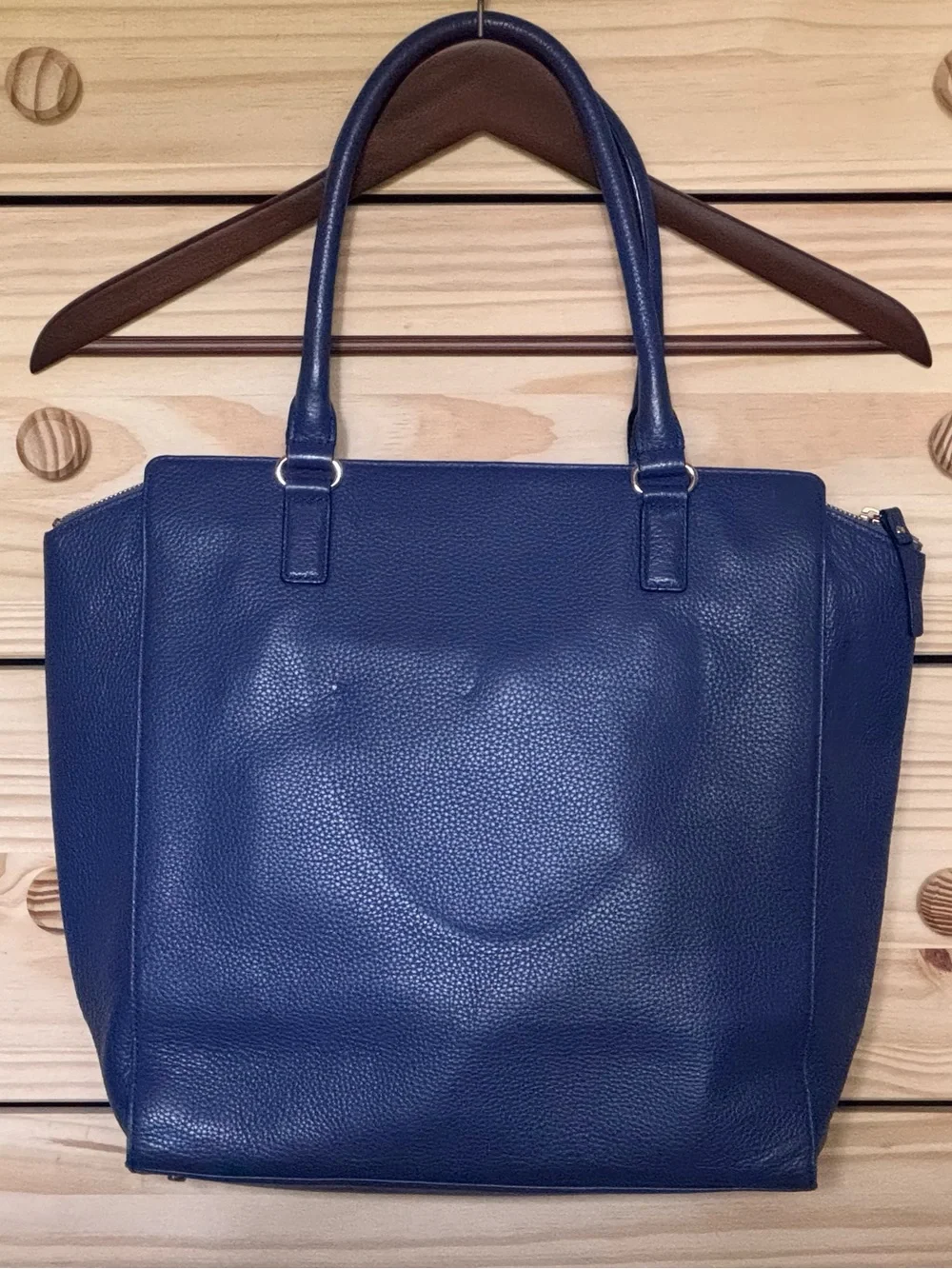 EUC Kate Spade Baxter Street Tote Leather Bag. Blue.